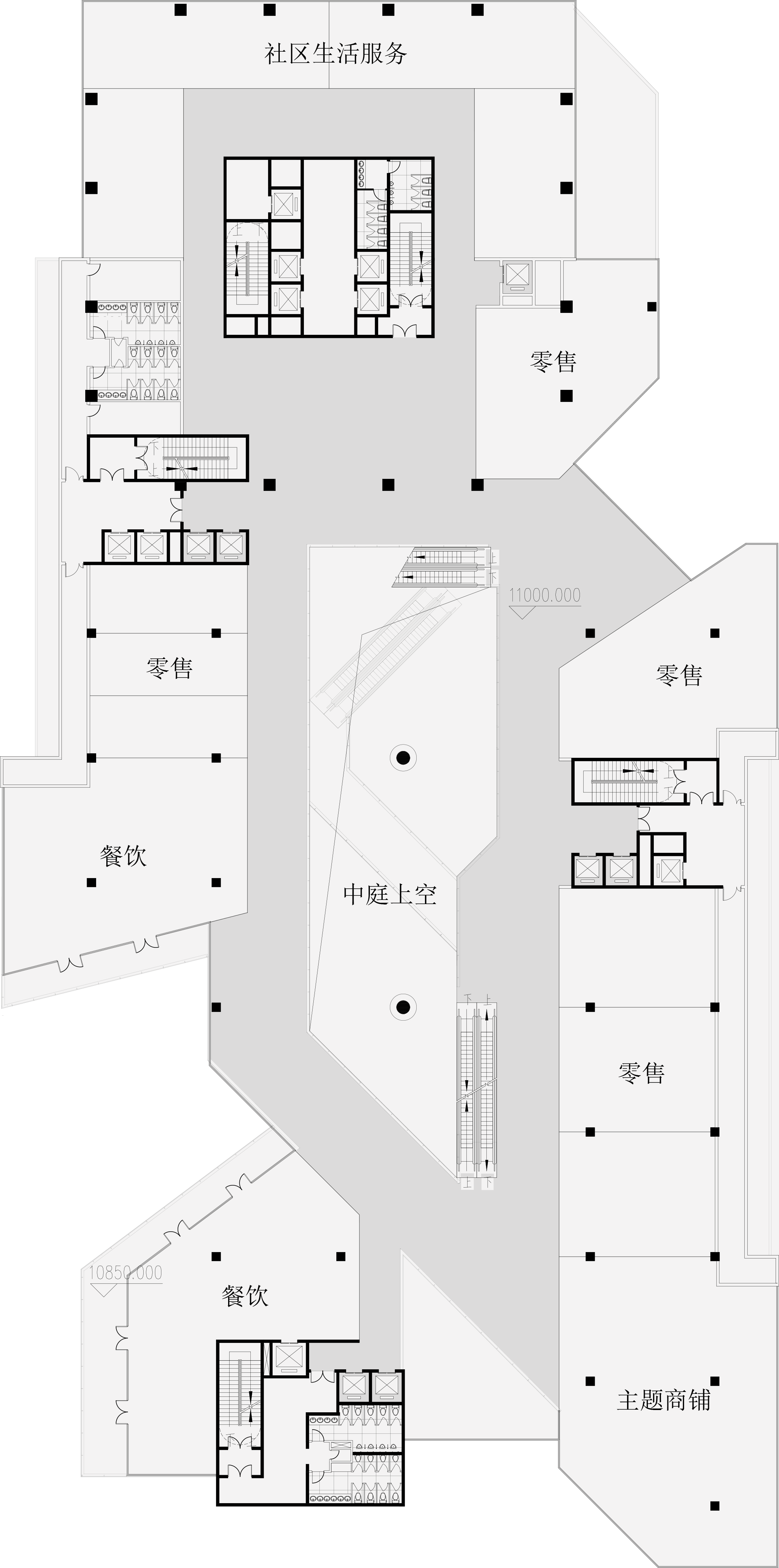 三层平面